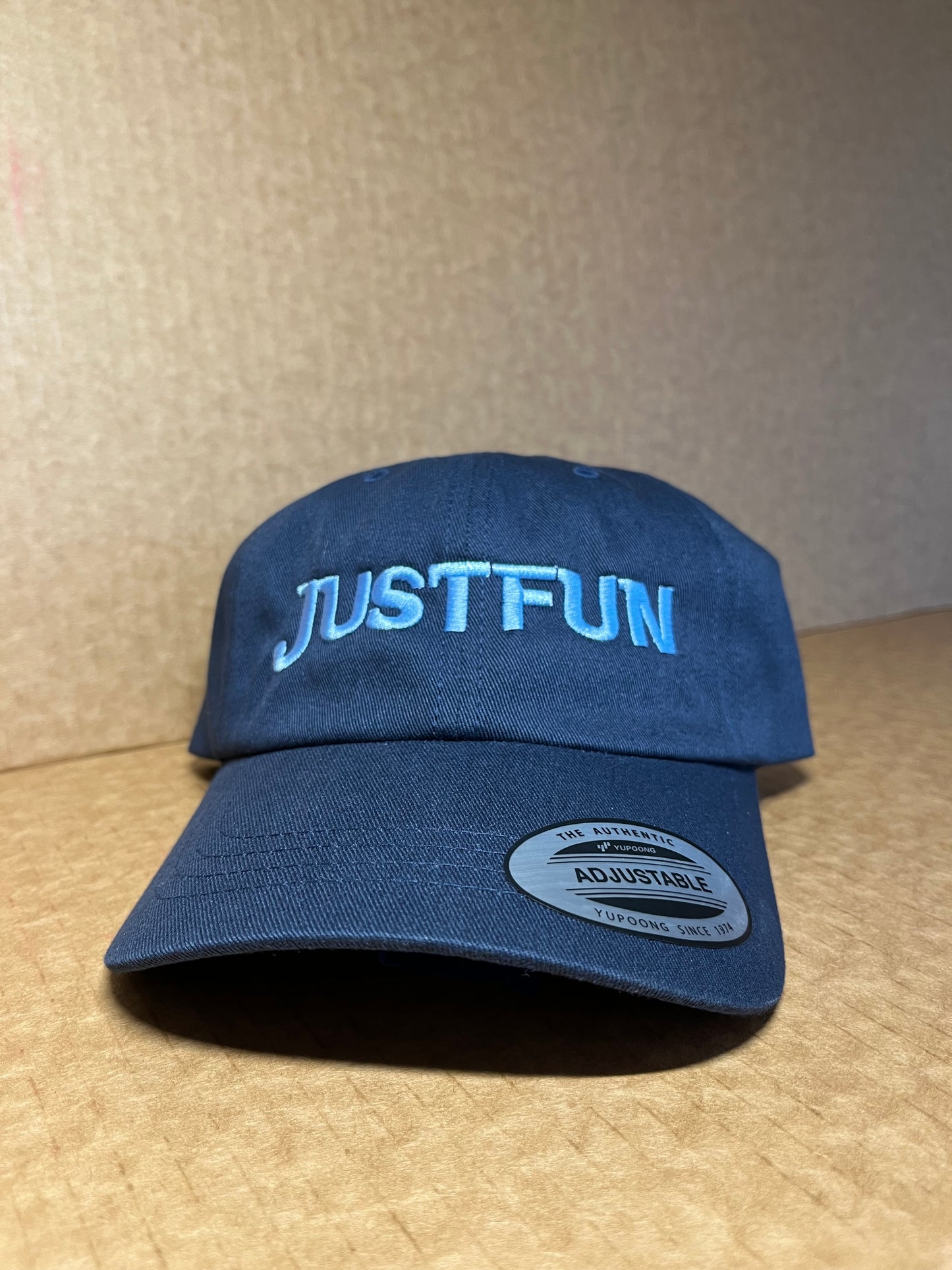 JUSTFUN Dad Hat Embroidered Rounded Navy/Blue